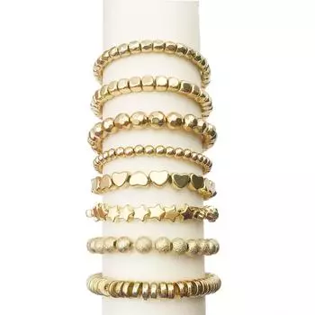 Square Beads DIY Handmade Beaded Material 100pcs Pentagram Oil Sealing Color Preserving CCB Spacing Beads Round Beads Accessories Accessories Round Beads 4mm золотистый