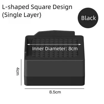 Square Bed Risers Furniture Risers Heavy-Duty Bed Lifter Bed Lifts Risers Desk Sofa Chair Legs Black 1 layer