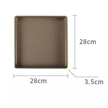 Square Cake Baking Pan Thickened Food Tray Non-Stick Carbon Steel Organizer Pie Pizza Bread Cookie Mold Kitchen Bakeware Tools