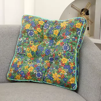 Square Chair Cushion 15.75 x Indoor Living Room Tatami Reading Corner for Kitchen Chairs Style A