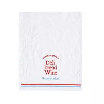 Square English Letter Desktop Mat Cotton Table Decoration Cloth Food Photography