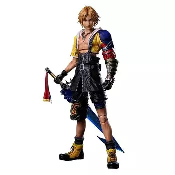 Square Enix ЭНИКС) final fantasy x PLAY ARTS Кай Tidus Изготовлена из ПВХ, окрашена, подвижная фигурка.