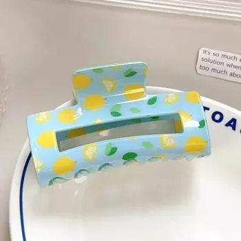 Square Fruit Series Crab Clip Cherry/Watermelon Acetic Acid Shark Clip Wash Face Style8