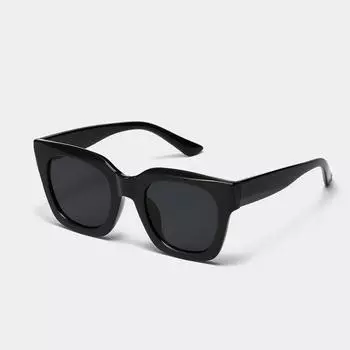 Square Glasses Frame Black Men S Retro Large Frame Sunglasses Women S Big Face Milk Tea Color Sunglasses