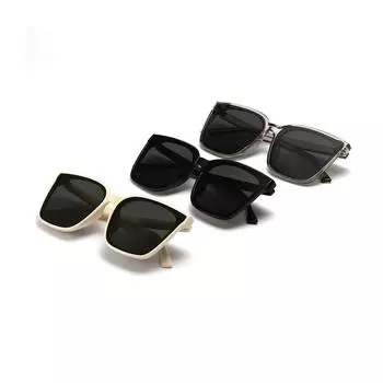 Square Japanese And Korean Glasses Frame Black Rivet Sunglasses Men S Retro Ins Sunglasses Men S