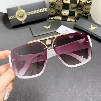 Square Large Frame Sunglasses Trendy Men Retro Hip Hop Dancing Sunglasses Women S Glasses