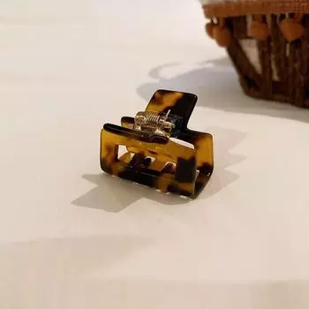 Square Leopard Japanese Chessboard Headwear Female Hairpin Korean Style Hair Clip Small Hair Claw F