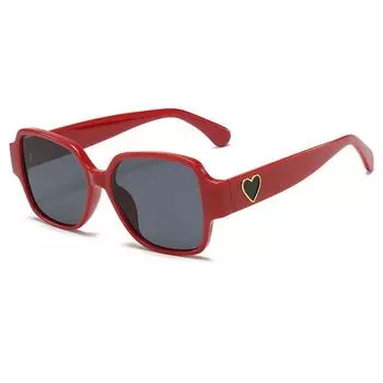 Square Love High-grade Sunglasses Fashion Trend Luxury Sun-shading UV Sunglasses.