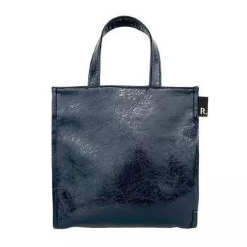 SQUARE Маленькая сумка-тоут Sub Bag Lunch Bag Синтетическая кожа 1056 05 [Rootote] LT.Square.Classic-B Женская морщинистая-Темно-синяя