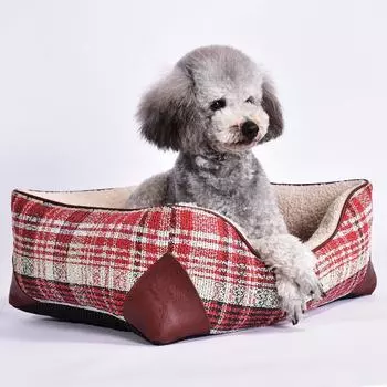 Square Nest Pet Nest Mat Cat Nest Dog Nest Teddy Bichon French Dou Small Medium Large Dog Mat Dog Bed Pet Supplies S
