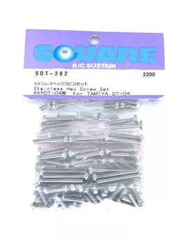 Square Stainless Steel Hex Screw Set Tamiya (for DT-04) SDT-262