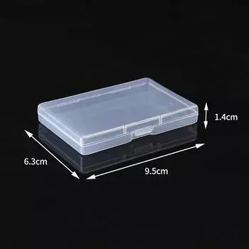 Square Transparent Plastic Box Hardware Parts Fishing Gear Packaging Box Pp Empty Box Jewelry Small Card Wear Armor Storage Box