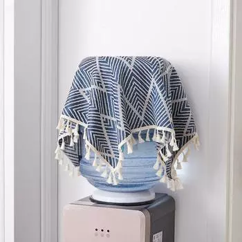 Square Water Dispenser Dust Cover Fashionable Oven Dust Cover Creative Tablecloth Living Room синий