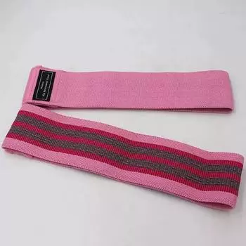 Squat Elastic Band Fitness Hip Training Resistance Band Knitting Non Slip Non-Curling Leg Training Tension Band Men Women s Yoga Pink (60 pounds) Entry