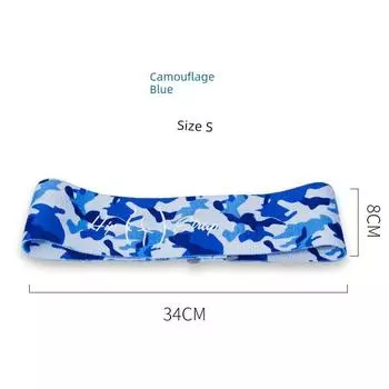 Squat Exaggerates Hips Circle Hip Abuse Ring Elastic Band Resistance Ring Men s and Women s Yoga Tension Band Non-Slip No Curling Fitness Camouflage Blue 150 Pound S Code