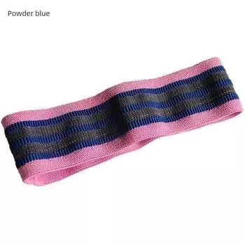 Squat Exaggerates Hips Circle Resistance Band Fitness Abuse Hip Circle Elastic Band Buttock Lifting Skinny Leg Non-Slip No Curling Yoga Auxiliary Powder Blue (S Code 60 pounds circumference 64cm)