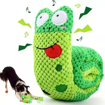 Squeaky Snuffle Dog Toy for Relax - Interactive Puzzle & Foraging Game, Ideal for Boredom, IQ Training, Suitable for All Breeds 1pc зелёный