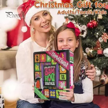 Squeeze Адвент-календарь 2024 24-дневный рождественский календарь обратного отсчета с мини-игрушками Squeeze для снятия стресса, дизайны животных для вечеринок на Хэллоуин A