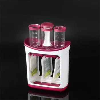 Squeeze Station Squeeze Maker с карманами для хранения Squeeze Food Station Домашний дозатор детского питания Хранение сока