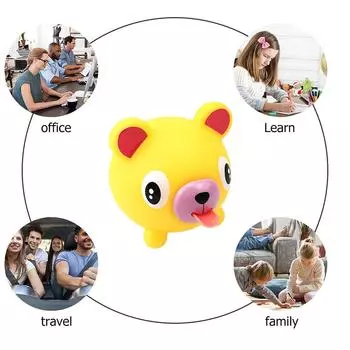 Squeeze Toys Soft Cute Animal Fidget Toy Anxiety Reducer Sensory Play (Tiger) .