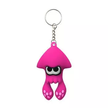 Squid Splatoon 3 Keychain Toy Cartoon Key Ring Bag Pendant Doll Kids Xmas Gifts RoseRed