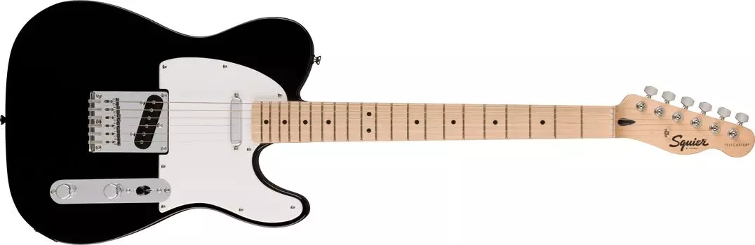 Squier by Fender Squier Sonic™ Telecaster Электрогитара, Кленовый гриф, Белый пикгард, Черный мягкий чехол в комплекте