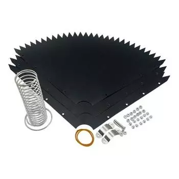 Squirrel Baffle for Birds Feeder Pole Universal Squirrel Guard with Spring 19-Inch Squirrel Barrier Stops Squirrels for Shepherd s Hook Birds Houses 1 Set