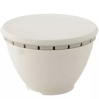 Squirrel Colander Bowl Set Ball Colander with Lid 500ml S White 18cm Liberalista Microwave Safe Made in Japan