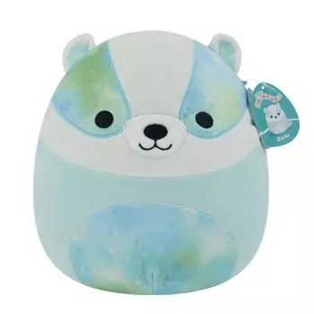Squishmallow 12 Бэнкс Синий Барсук - Средний Ультрамягкий Официальный Плюш Kelly Toys