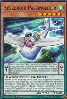 SR Passing Rider Speedroid Passinglider версия 1-го издания 2018 Yu-Gi-Oh MP18-EN102 (Английский Нормальный) МЕГА-банки