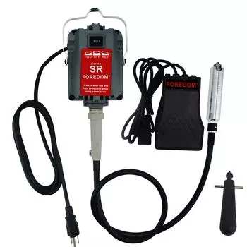 SR Подвесной шлифовальный станок с гибким валом, 230 Вт, вращающийся инструмент с плавной педалью скорости, роторный резчик 0-180000 об/мин для резьбы, полировки, сверления, полировки
