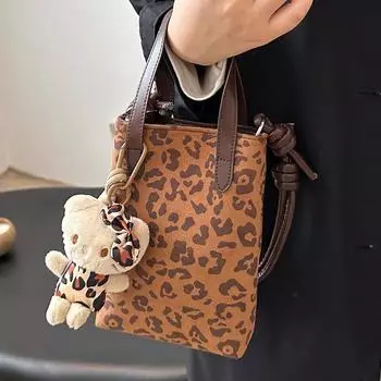 Сращивание контрастных цветов сумка-мессенджер замшевая сумка через плечо для женщин коричневый