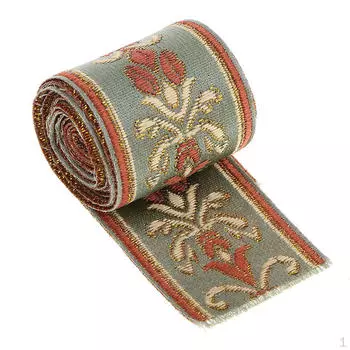 Сращивание кружевной ленты с вышивкой в этническом стиле 30 мм 0 мм