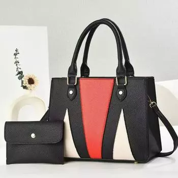 Сращивание Однотонная Сумка Через Плечо Кроссбоди Сумка Сумочка С Кошельком Женский Подарок