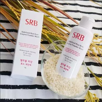 SRB Stabilized Rice Extract Bran Enzyme Powder Wash Cleansing, Kbeauty, корейская косметика, образец