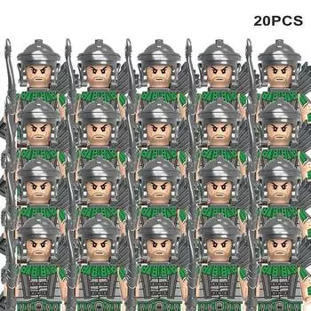 Средневековье, Римская империя, спартанский крестоносец, мини-средневековый солдат, фигурки, модель, строительные блоки, кирпичи, игрушки, подарок для детей