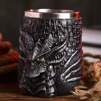 Средневековая чашка дракона, вечеринка, пивная кружка, кофе, сок, украшение, кружка для напитка