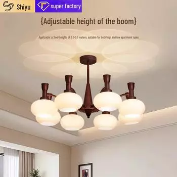 Средневековая французская ретро-люстра для гостиной, столовой или главной спальни 3-Color Dimming