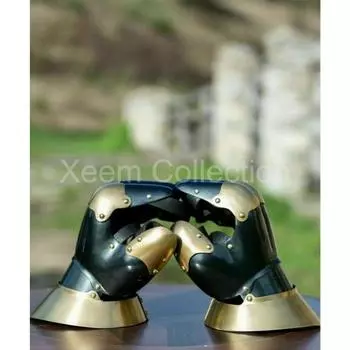 Средневековая готическая пара рукавиц Рыцарские перчатки Пригодный для носки Рождественский подарок