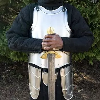 Средневековая копия рыцарской стальной функциональной рыцарской брони из семи частей