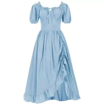 Средневековая Леди Платье Эпохи Возрождения Костюм для Косплея Декорация Набор для Выступления S