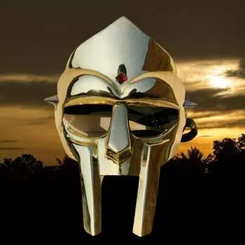 Средневековая маска Рока ручной ковки, MF DOOM в честь безумного злодея Броня для лица из мягкой стали, MF Doom