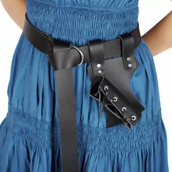 Средневековая мужская кобура для меча, рапира, ножны, держатель с пряжкой, черный чёрный