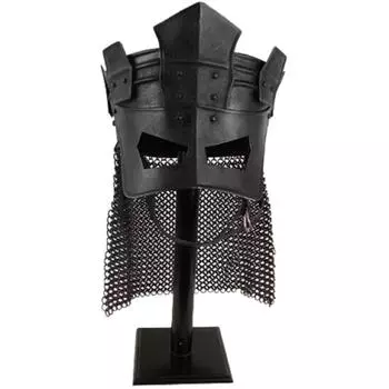 Средневековая нежить в кольчужном шлеме - сталь 18 калибра для реконструкции LARP