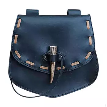 Средневековая поясная сумка для рыцаря, косплей, поясная сумка для Хэллоуина, косплей, вечеринка, костюм чёрный