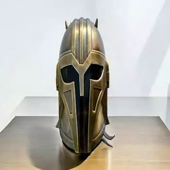 Средневековая сталь 18 калибра с подкладкой и подбородочным ремнем для косплея, ролевой игры, костюма воина битвы