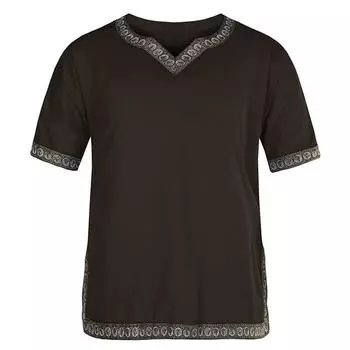 Средневековая туника в стиле Ренессанс, верхняя рубашка, викинг, норвежский саксонский мужской костюм для косплея L