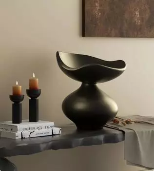 Средневековая ваза, хранилище ключей, украшение для входа, украшение гостиной, обустройство дома, новоселье, подарки для нового дома чёрный