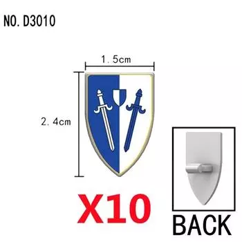 Средневековая военная архитектура Строительные блоки Персонаж Рыцарь Боевой конь Щит Конская веревка Седло Креативные аксессуары Подарок Игрушка