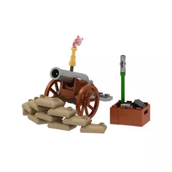 Средневековая военная наполеоновская пушка строительные блоки французские драгуны времен Второй мировой войны британские военно-морские солдаты рыцари оружие кирпичи игрушки красный